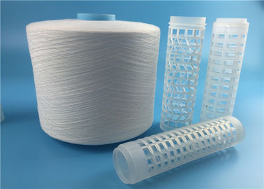Virgin Raw White 40s/2 Spun Polyester Yarn on Dyeing Plastic Cone
