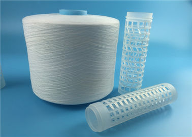 40/2 40/3 spann Polyester gesponnenes Garn-natürliches weißes oder optisches Weiß auf aufbereitetem Färbungs-Rohr