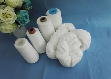 100% Polyester Spun Yarn 52/3 50/3 Virgin Semi - Dull Or Bright Fiber On Hank Polyester Yarn