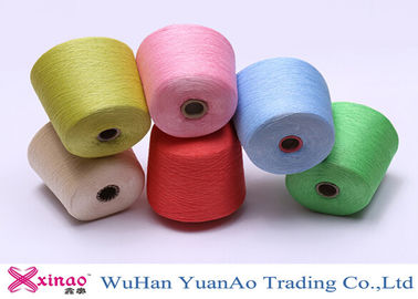 Bright Coloured Dyed Polyester Yarn , Two For One 100 Polyester Spun Yarn 
