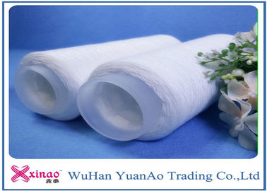 100% Virgin Grade Raw Weaving Spun Polyester Yarn With Plastic Tube Eco-friendly