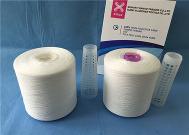 China Polyester 100% 20-60s spann rohes weißes Garn/spinnenden Faden auf Kunststoffrohr fournisseur