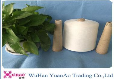 Wear Resistant 100 Ring Spun Polyester Yarn With Paper Cone , 60/2 / 60/3 Type