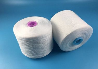 100% Polyester Spun Raw White Yarn , 40s/2 Polyester Spun Yarn Less Hairness