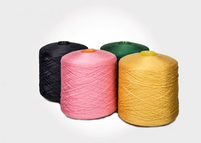 Gefärbte Farbe blich gesponnenen Polyester-Faden, knotenloses Polyester-Strickgarn