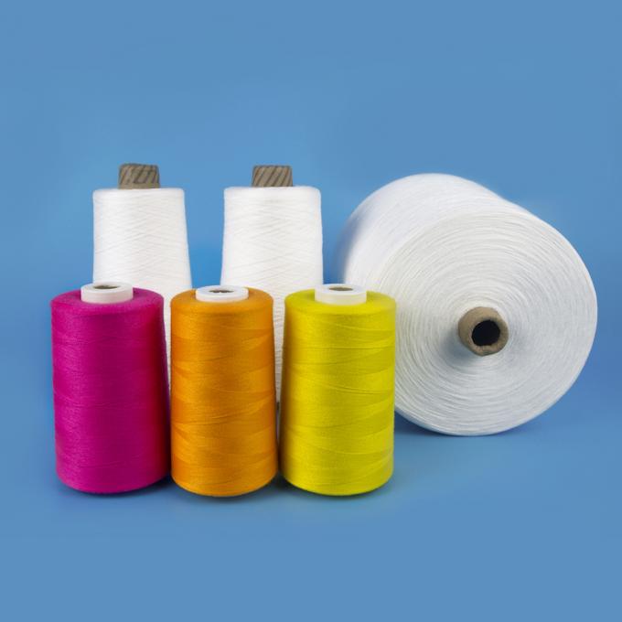 Kundengebundene Jungfrau spann Polyester-Faden 40/2 100% Polyester-nähendes Garn