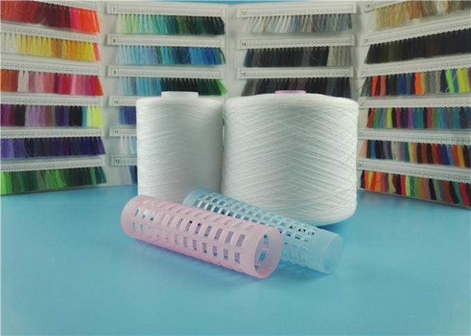 Rohe weiße gesponnenes Polyester-Garn Dyeable 100 für Nähgarn mit Jungfrau-Material